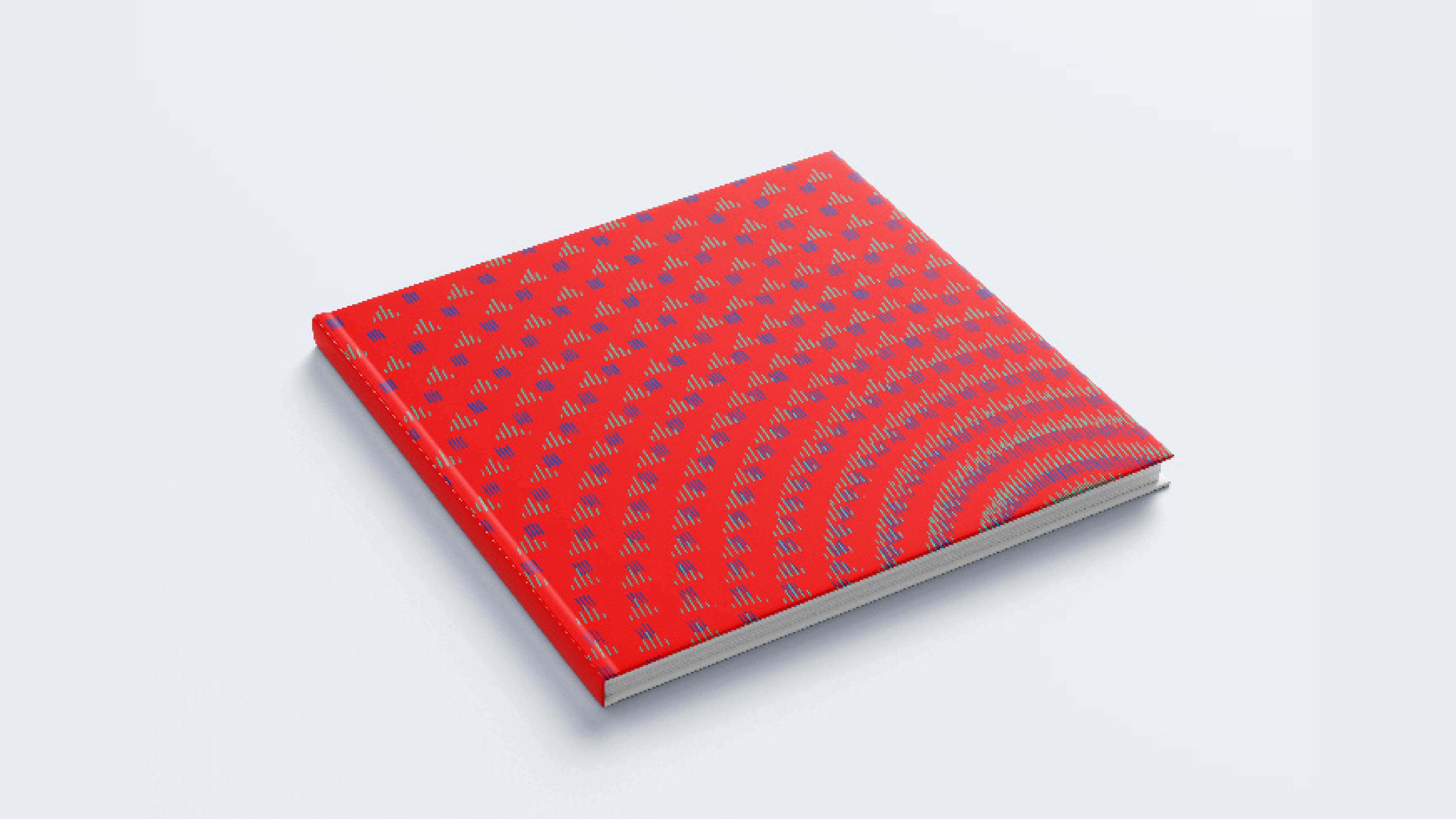 Generated pattern applied to branding, variation 2